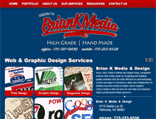 Tablet Screenshot of briankmedia.com